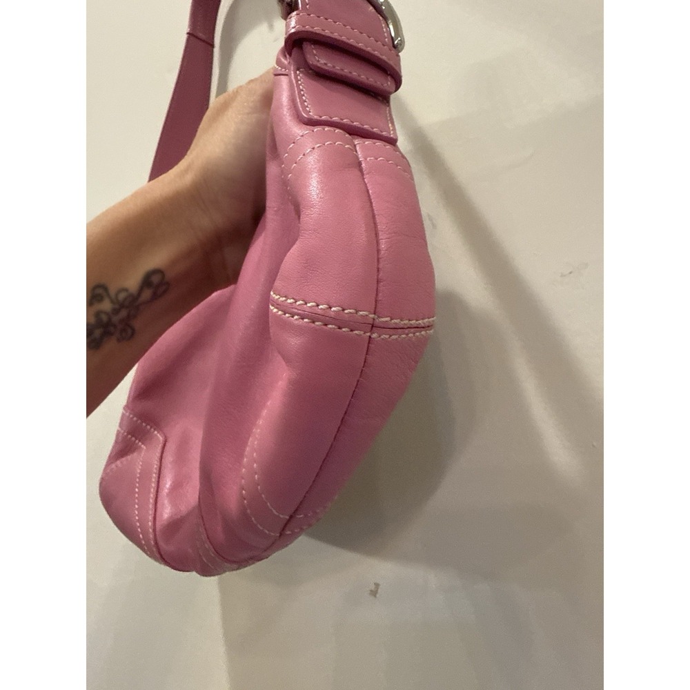 Coach Vintage SMALL 9247 Pink Soho Y2K Leather Shoulder Bag - Picture 9 of 16
